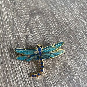 Vintage William Spear Dragonfly Design enamel pin brooch